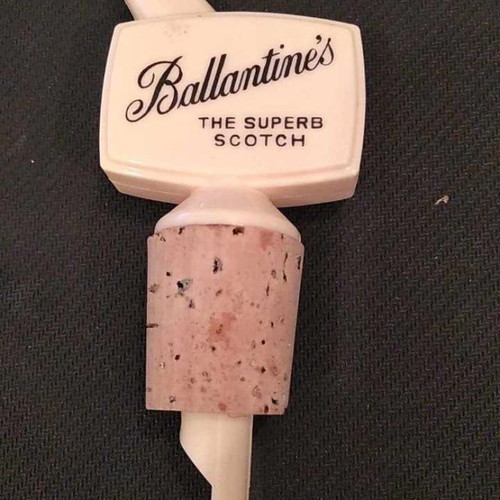 Ballantine s vintage bottle stopper used with pouring spout