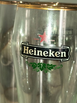 Σετ ποτήρια Heineken 5 τεμ. σαν καινούργια, συλλεκτικά