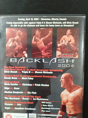 Backlash 2004 DVD used, Silver Vision