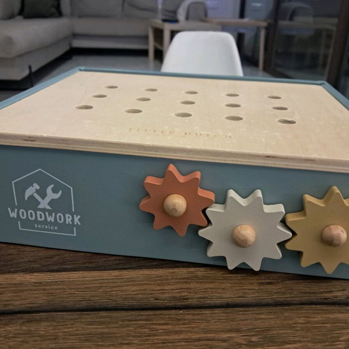 Little Dutch wooden workbench and tools used