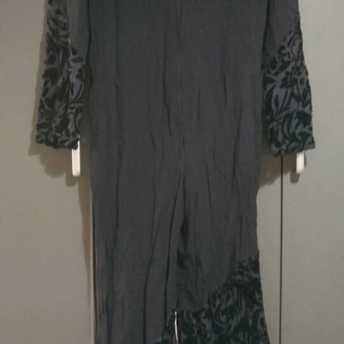 Morgan black one-piece jumpsuit like new with velvet details