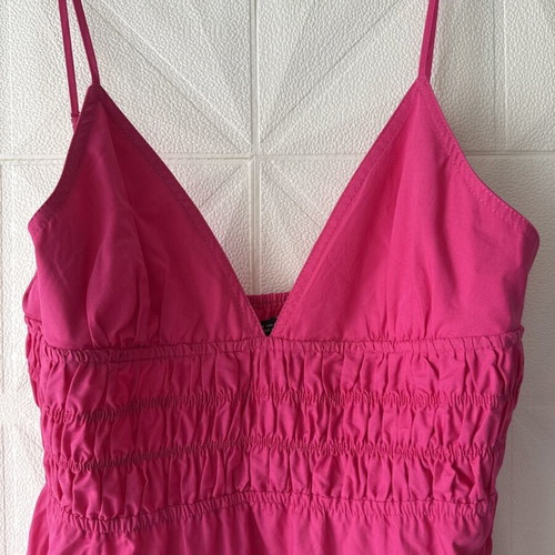 Zara Barbie Pink Maxi Dress XS like new, 100% cotton