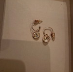 Dangling earrings new, gold-colored