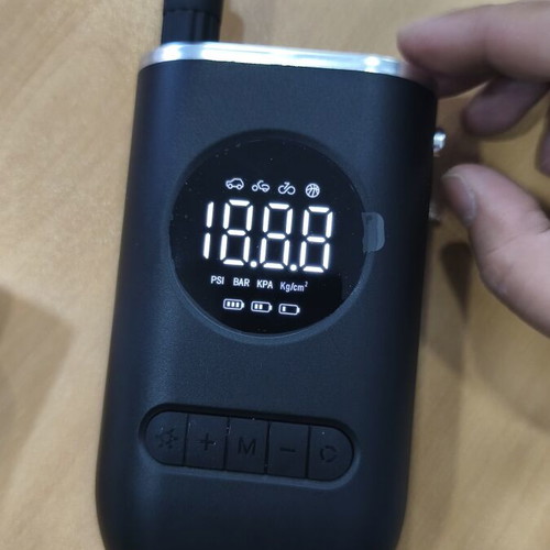 Electric rechargeable pump with type-c digital display and multiple functions