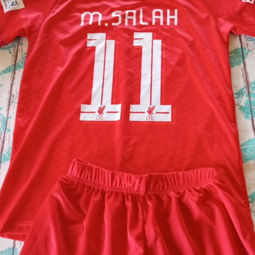 Liverpool Kids' Sports Set with Mohammad Salah #11 Jersey and Shorts, Age 12