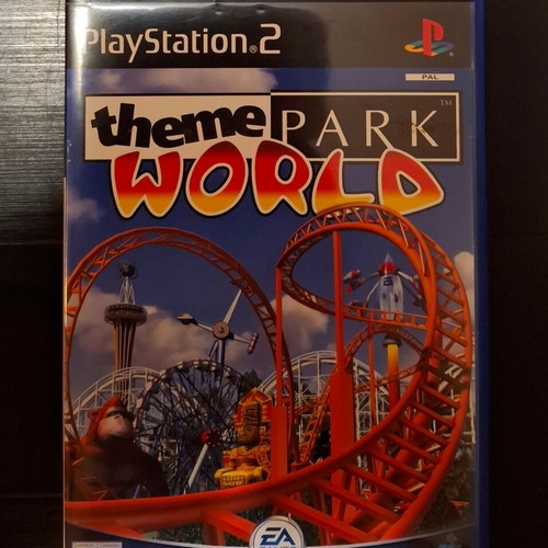 Theme Park World PlayStation 2 game used, adventure simulation