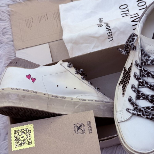 Golden Goose Hi Star leather trainers like new, size 39, white