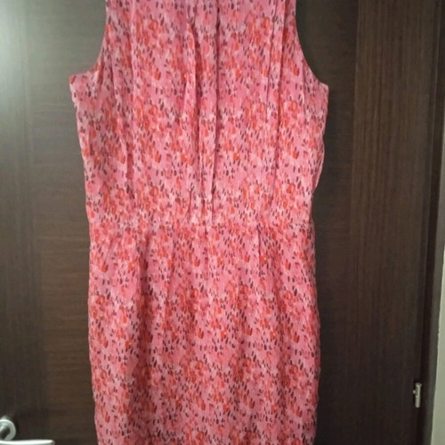 Women's dress pink like new, muslin with satin lining