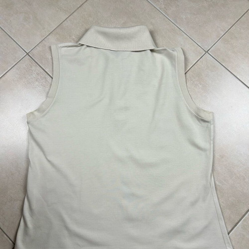 Sergio Tacchini sleeveless polo Large Vintage 90s Retro with a polo collar and buttons