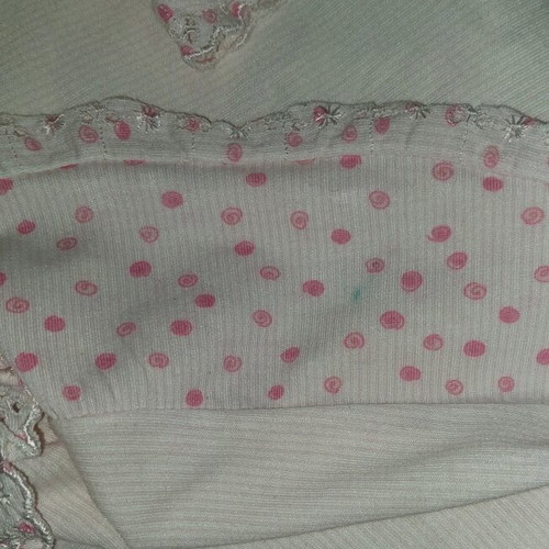 Felicita children's pajama used for 8 years old, white and pink