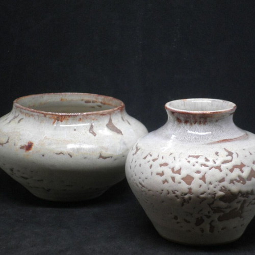 Decorative ceramic set used signed "At 84"