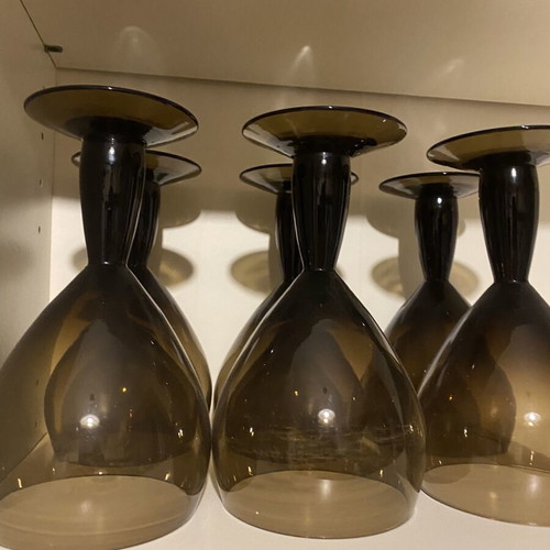 Large water or wine glasses set of 6 like new