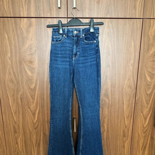 Bershka Flare Jeans Like New Dark Blue