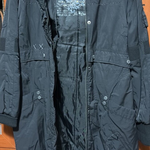 Attrattivo parka jacket used, black, long fit XL