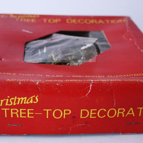 Old Christmas star string lights from 1980s new
