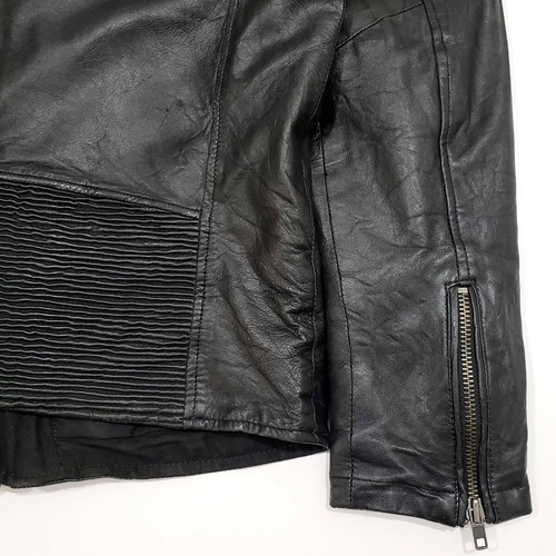 Jack & Jones men's leather jacket like new, size L, black