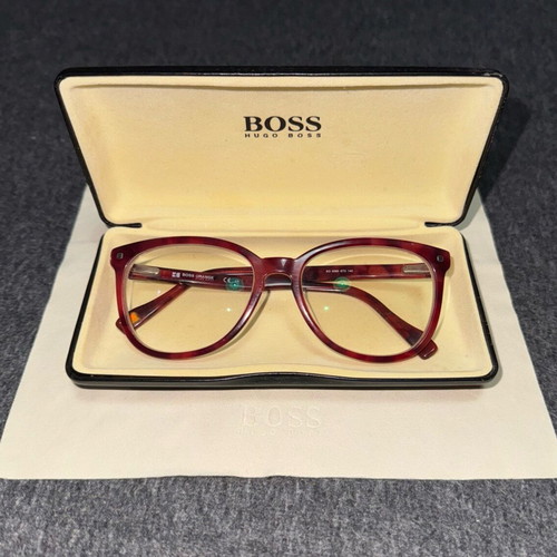 Boss Orange BO 0090 ST3 140 eyeglasses used, red tortoiseshell