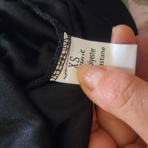 Mini dress with corset and ruched details, like new, black, size XS