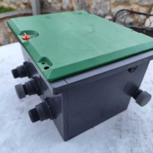 Gardena automatic watering set used with 3-channel valve box and two 9v solenoid valves