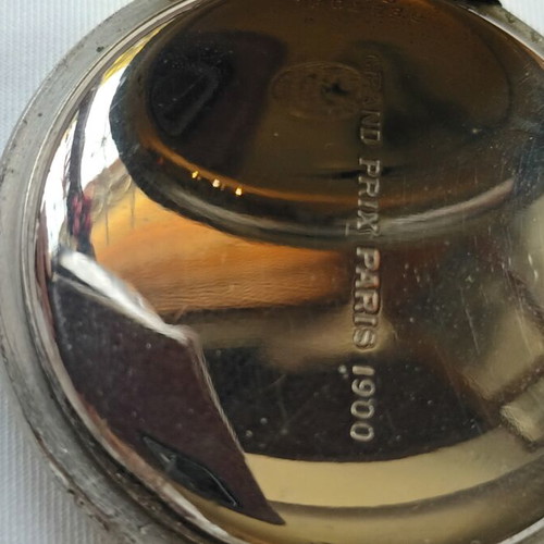 Zenith collectible pocket watch refurbished, Grand Prix 1900 with 15 rubies