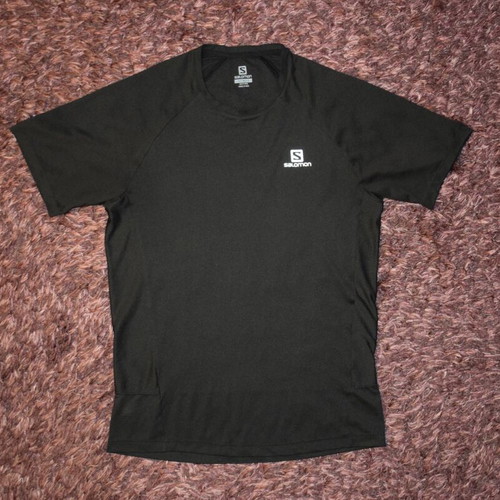 Salomon Cross Rebel SS Tee T-shirt Men Size S Like New Black