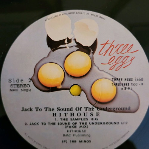 Jack to the house of the underground vinyl used 1989