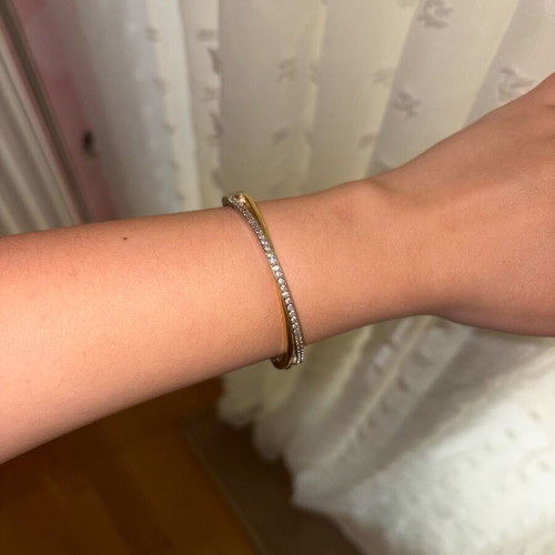 Swarovski bracelet like new, gold and silver, one size