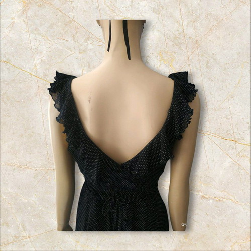 New Look summer dress polka dot size M like new, black