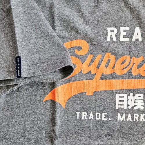 Superdry T-shirt μέγεθος L σαν καινούργιο, γκρι βαμβάκι