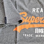 Superdry T-shirt μέγεθος L σαν καινούργιο, γκρι βαμβάκι