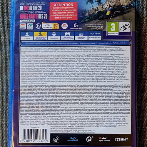F1 25 PS4 game like new