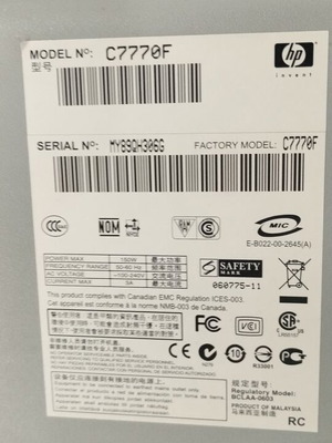 HP Designjet 500 Plus large format printer used