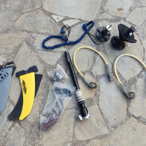Windsurf set like new with sail mast boom fins board