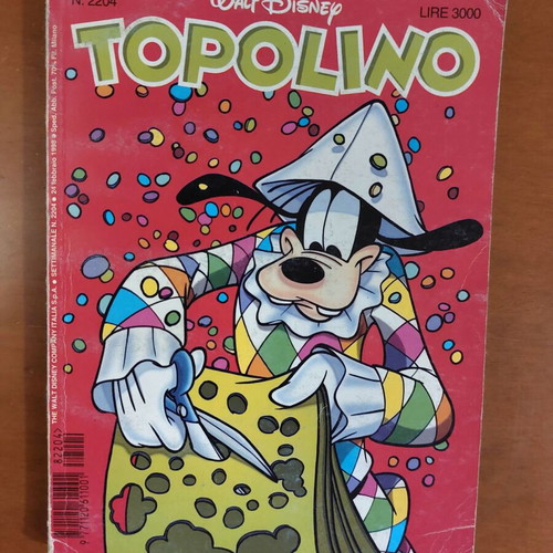 Topolino comics used, Italian language