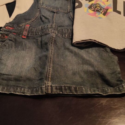 Children's salopette and 2 shirts like new set