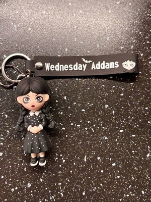 Wednesday Addams keychain like new for bag or hanging