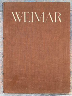 Weimar book used, linen cover, 1955 edition