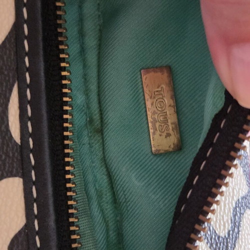 Tous Kaos Mini Crossbody bag like new, beige and black