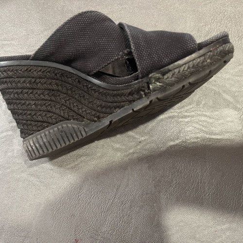 Calvin Klein platform sandals size 39 used, cotton fabric