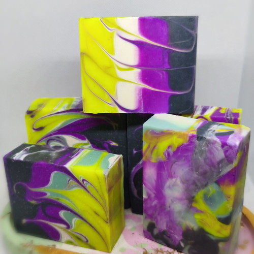 Handmade decorative aromatic soap "Northern Lights"