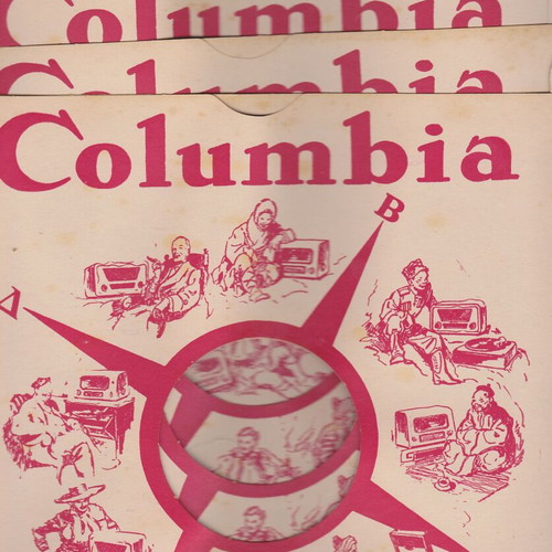 Columbia 78 rpm record sleeves pack of 5 like new, hard