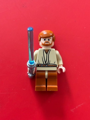 Obi-Wan Kenobi LEGO Star Wars φιγούρα μεταχειρισμένη με σκούρα πορτοκαλί πόδια