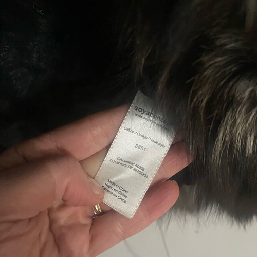 Rabbit fur vest like new, soya concept small and medium