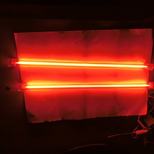 Neon lighting kit for desktop, green twin lamp