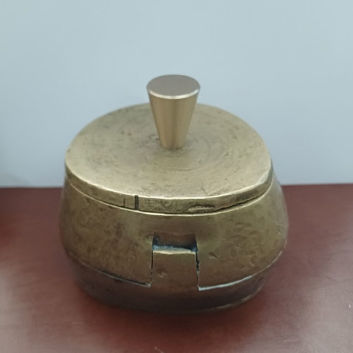 Metal box used, bronze press paperweight