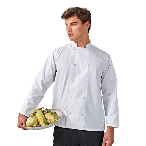 Chef Jacket PR903 White L new, long-sleeve, breathable Coolchecker