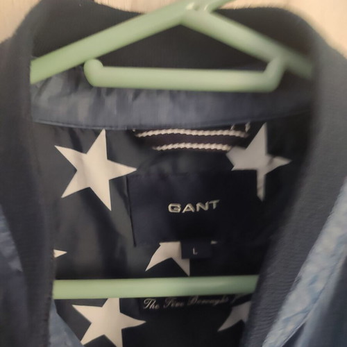 Gant men's lightweight bomber jacket dusty blue size L, M like new