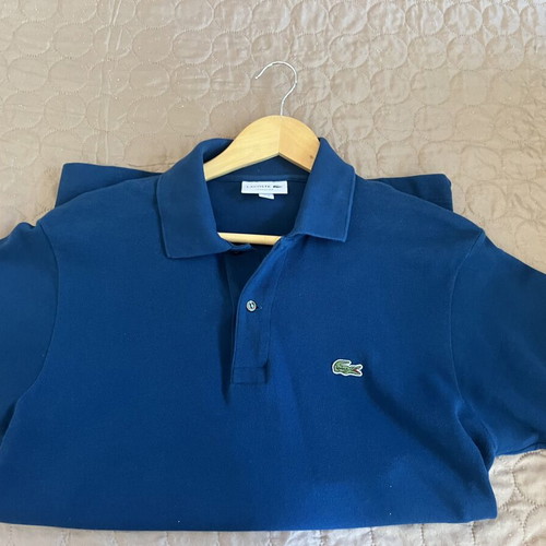 Lacoste men's polo shirt classic fit medium royal blue
