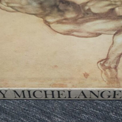Drawings by Michelangelo vintage art book used, British Museum 1975
