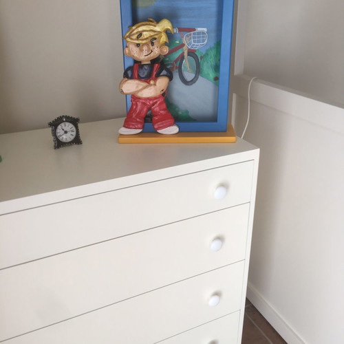 Dennis the Menace table lamp new, handmade wood carving